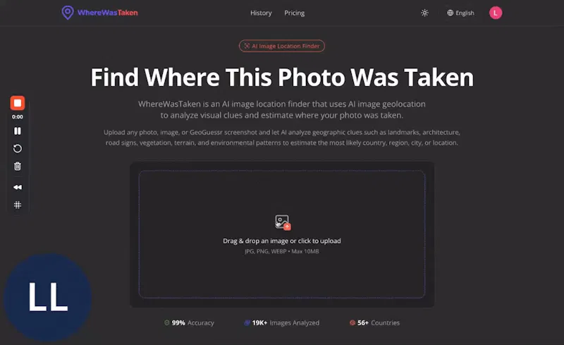 WhereWasTaken screenshot 1 (video preview)
