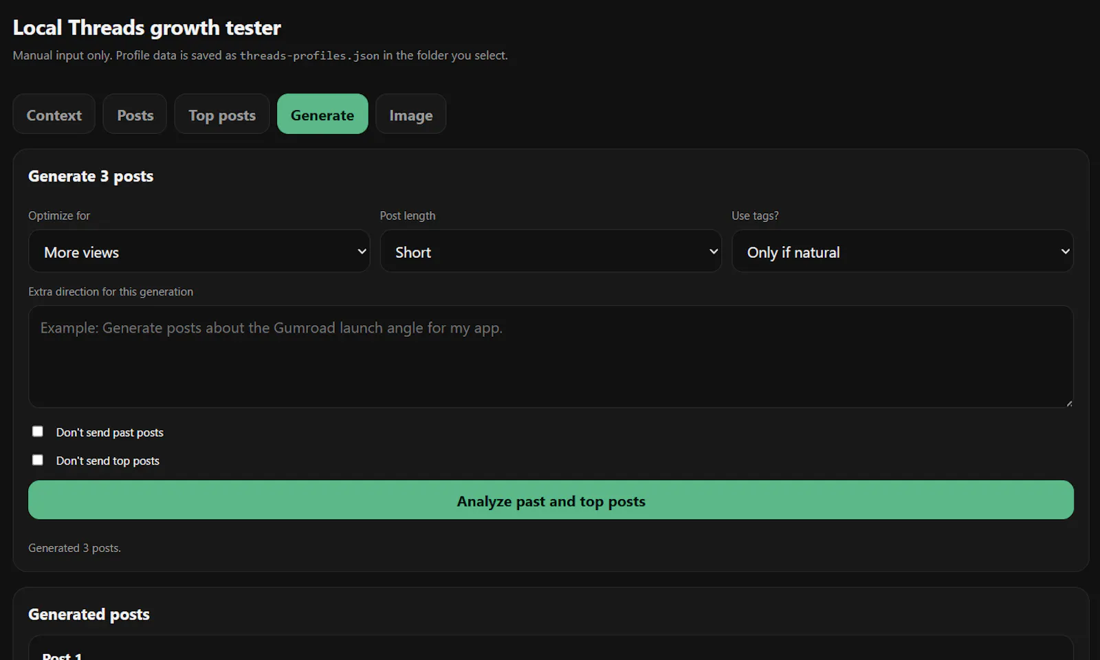 Threads Content Lab screenshot 4