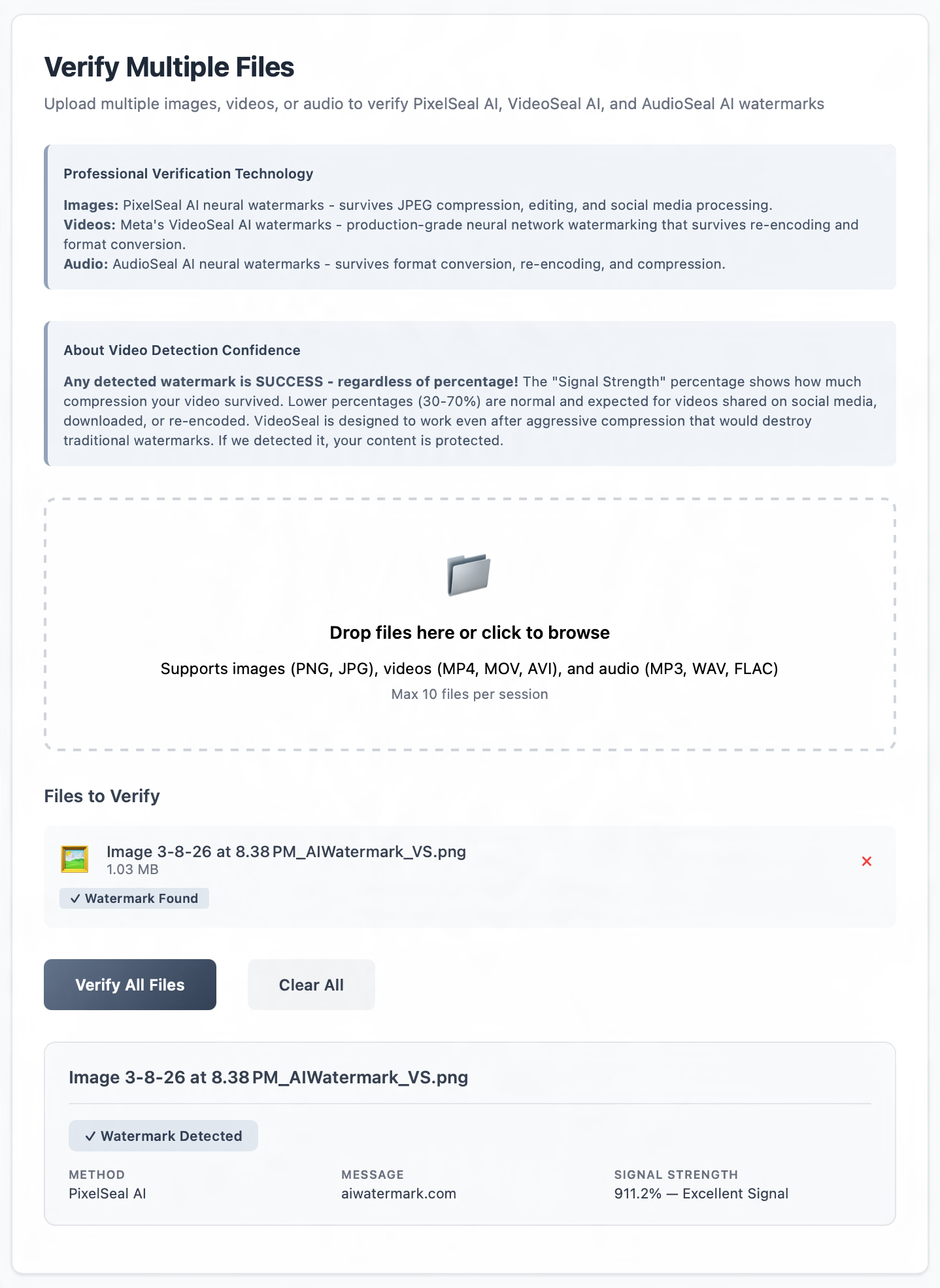 AIWatermark Invisible Neural Watermarks gallery image