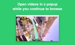 Open videos and gifs in a borderless window image