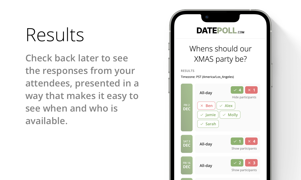 DatePoll.com - 언제 날짜 여론을 결정하는지 모르겠습니다 미디어 3