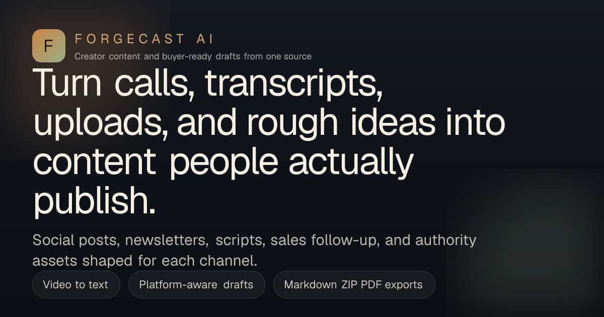 ForgeCast AI gallery image