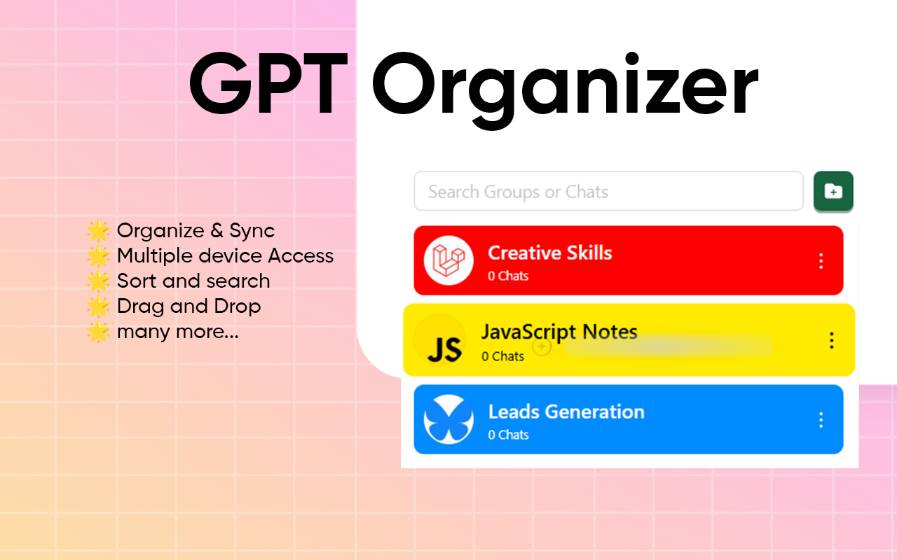 ChatGPT Folders Organizer gallery image