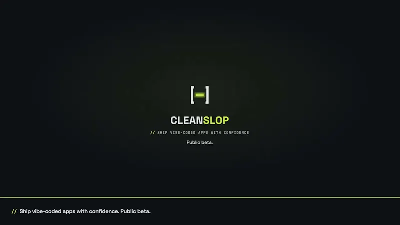 CleanSlop screenshot 1 (video preview)