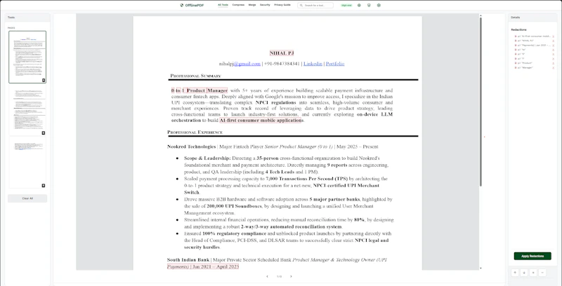 OfflinePDF screenshot 2