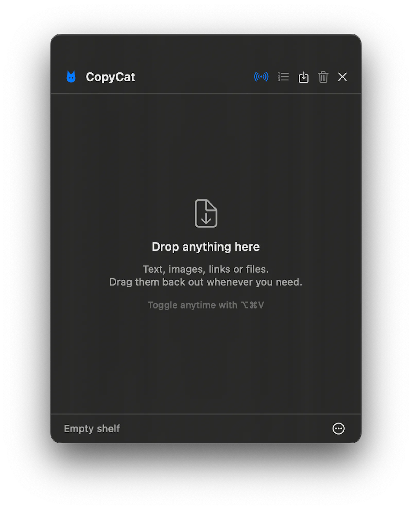 Copycat: Free Copy paste shelf for mac screenshot 3