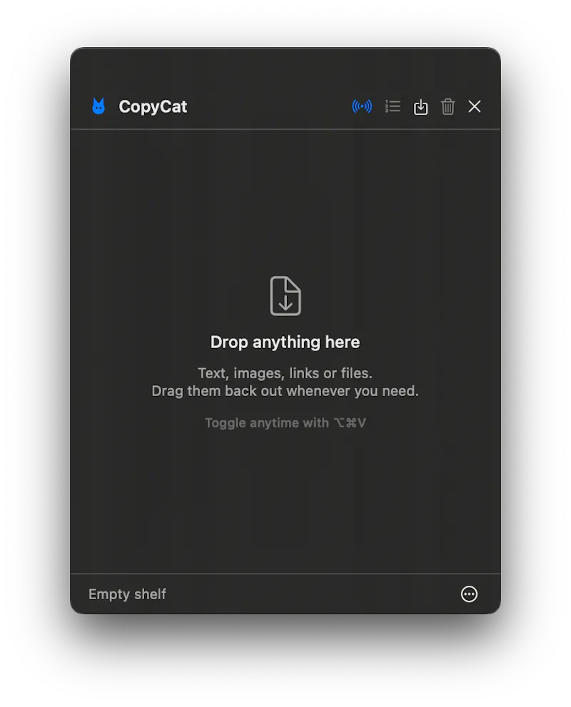 Copycat: Free Copy paste shelf for mac screenshot 3