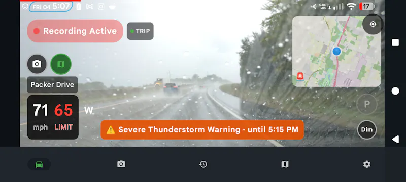 DriveSight dash cam app screenshot 1
