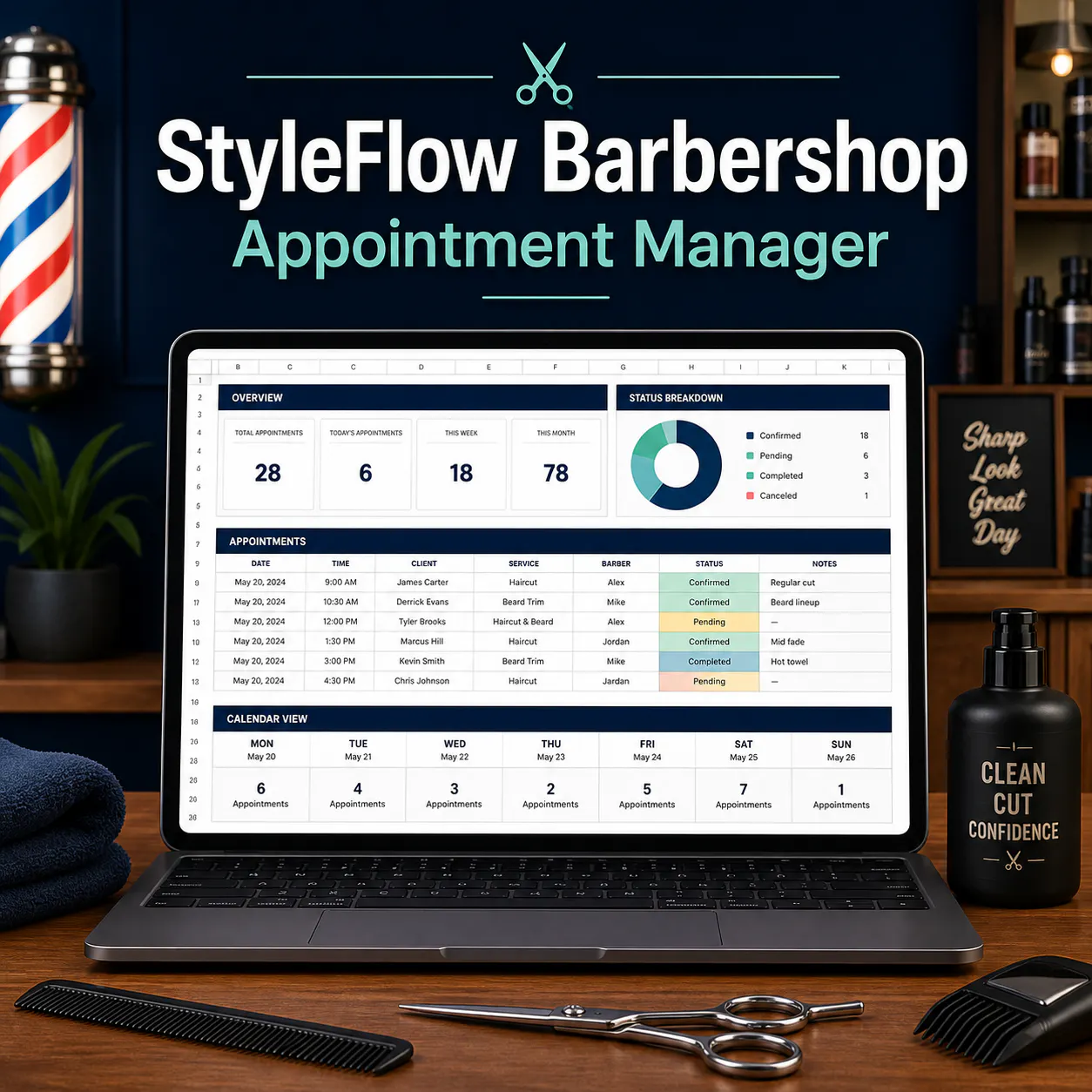 StyleFlow Barbershop Appointment Manager gallery image