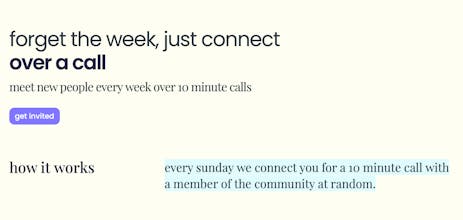 Over a call gallery image