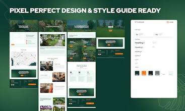 Oasis - Landscaping Figma Template gallery image