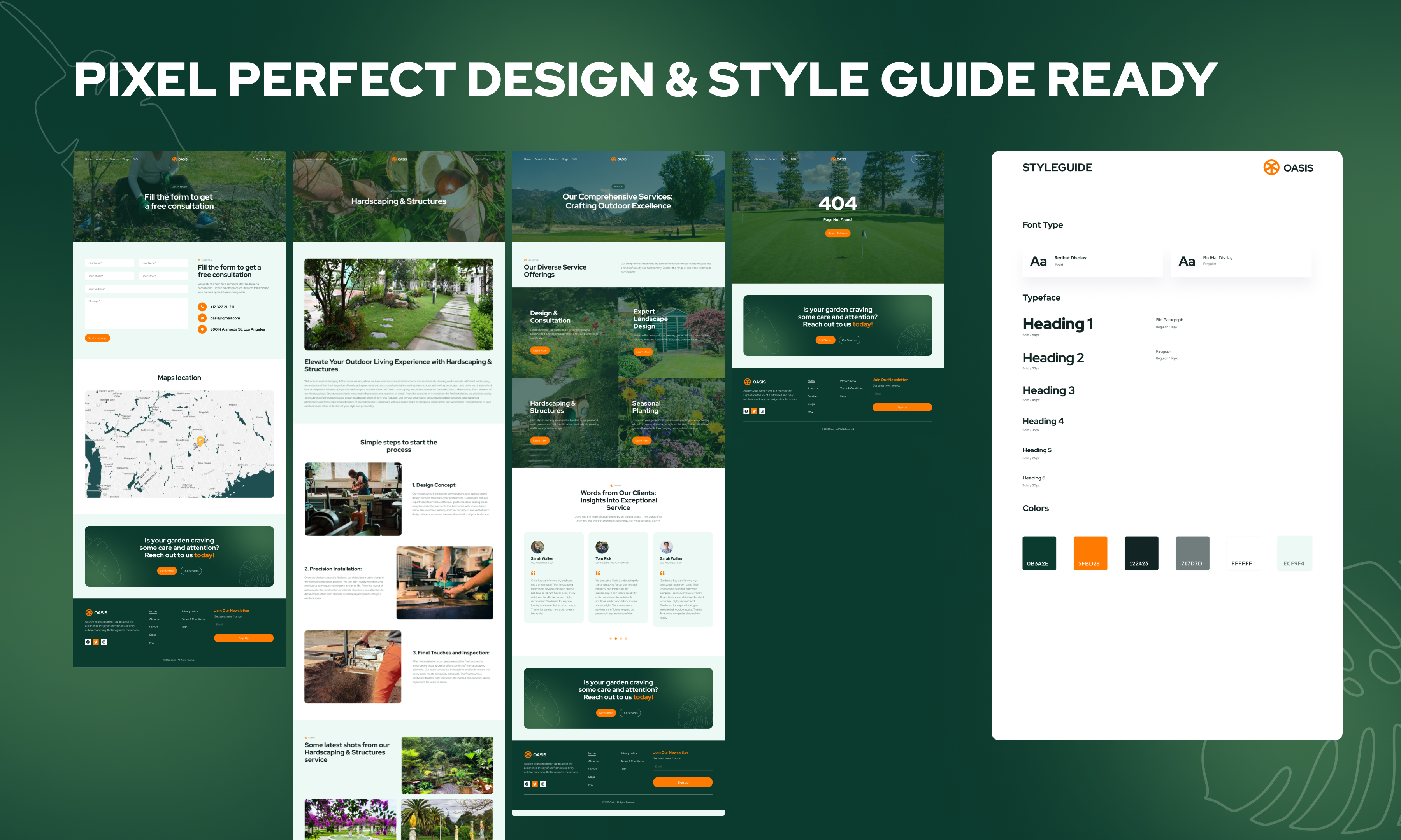 Oasis - Landscaping Figma Template media 3
