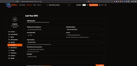 GPUFlow - Monetize Your Idle GPU gallery image