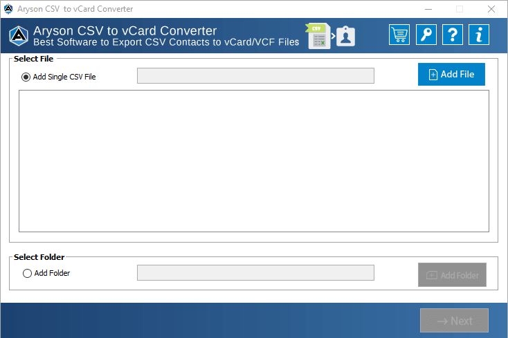 Aryson CSV เป็น VCARD Converter media 1