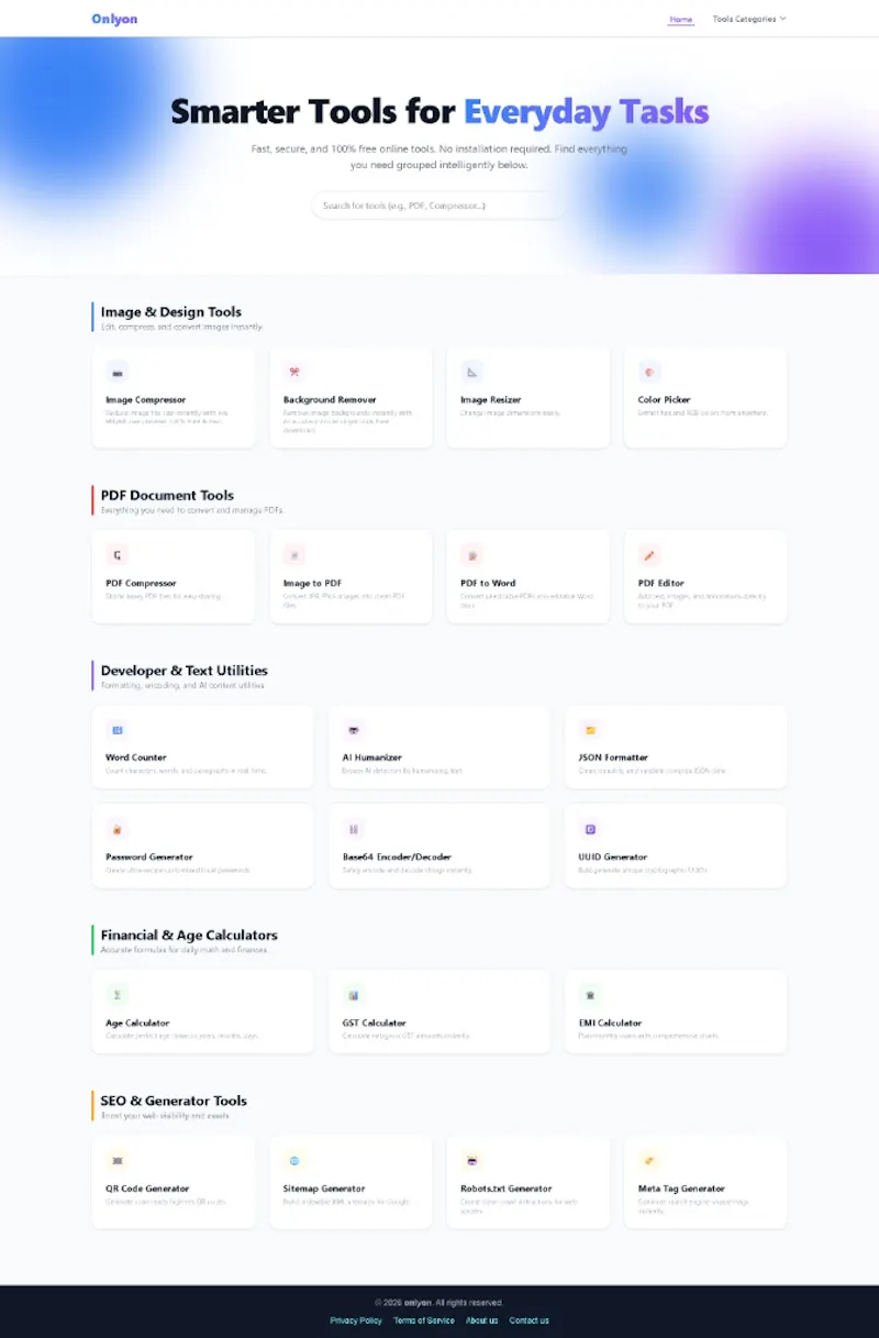 OnlyOn: Free AI & PDF Toolkit screenshot 3