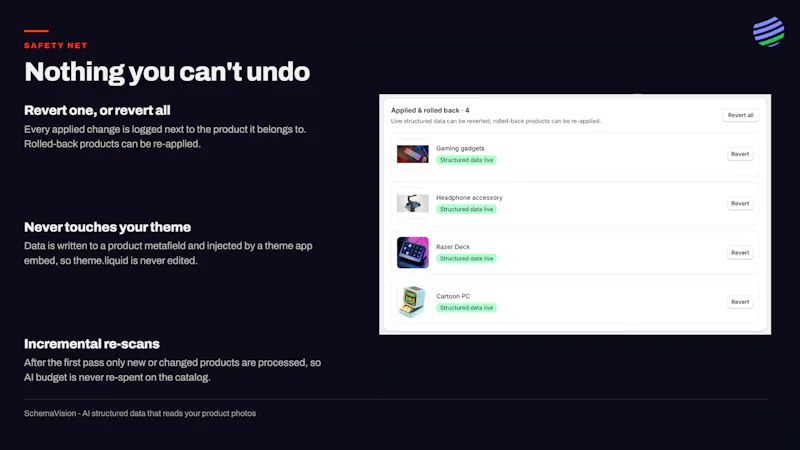 SchemaVision: AI search data in Shopify screenshot 5