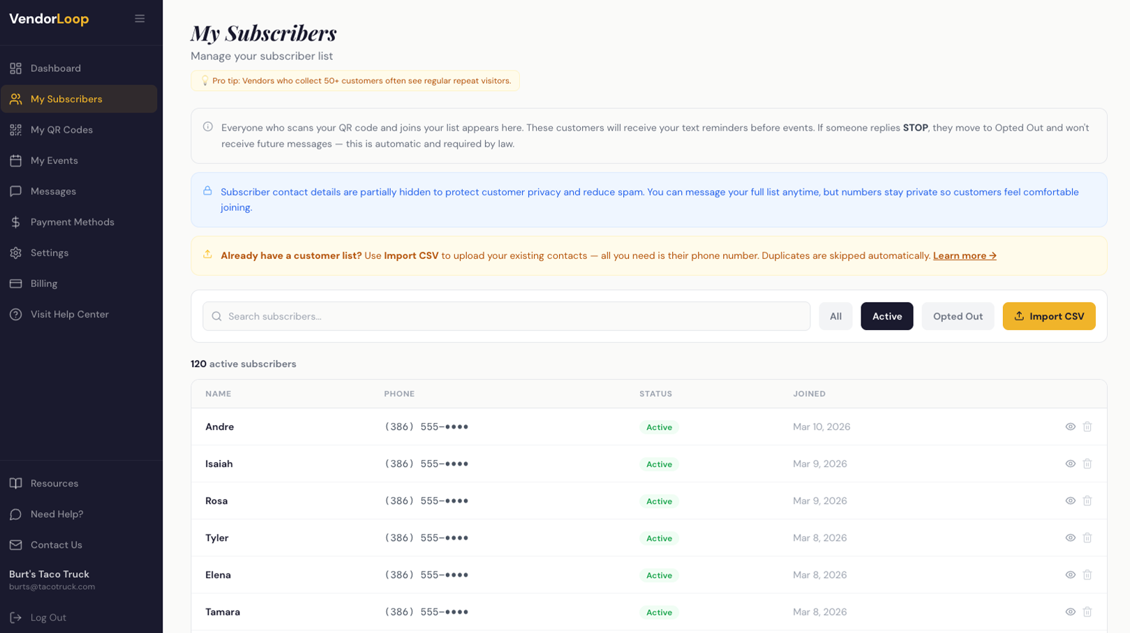 VendorLoop gallery image