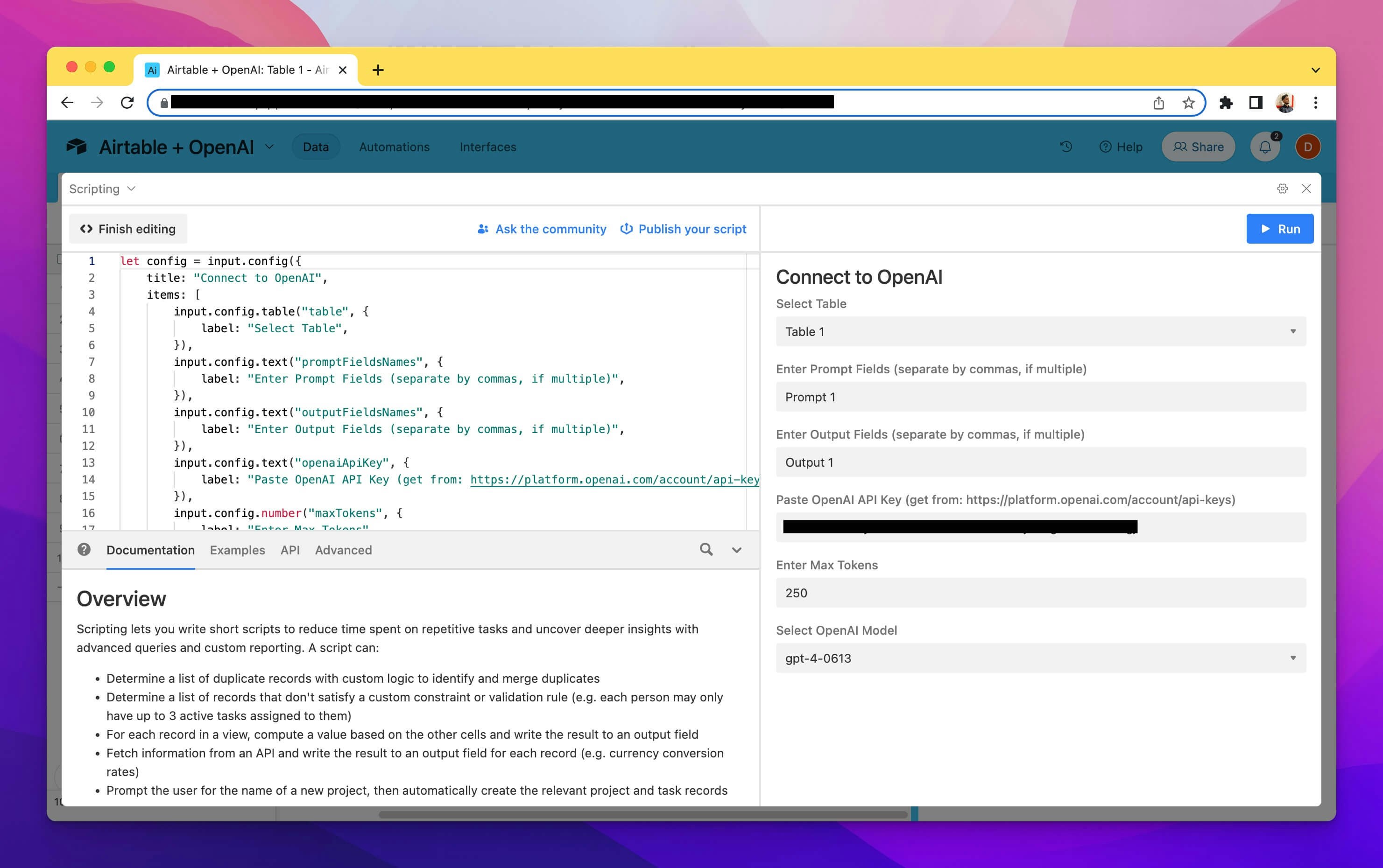 OpenAI API to Airtable media 3