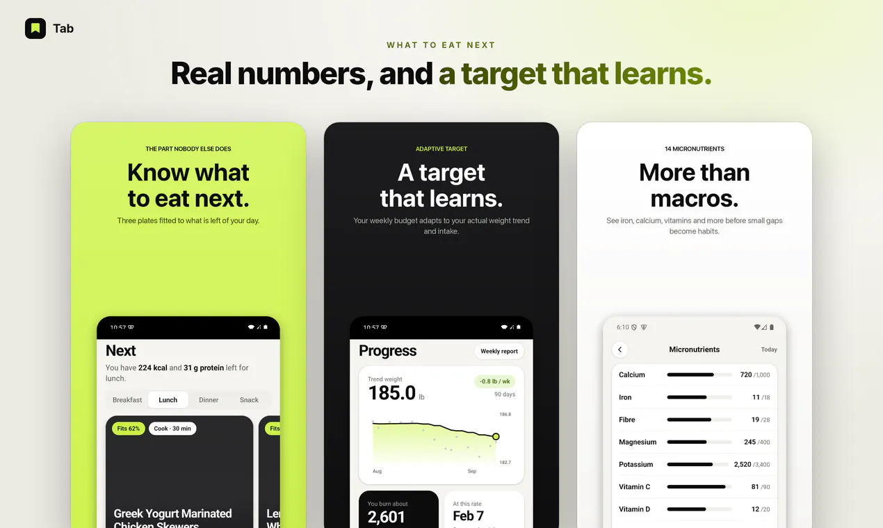 Tab: Calorie & Macro Tracker gallery image