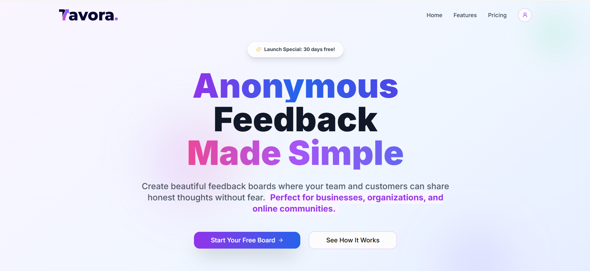 Tavora - Collect valuable feedback from your employees and customers media 1