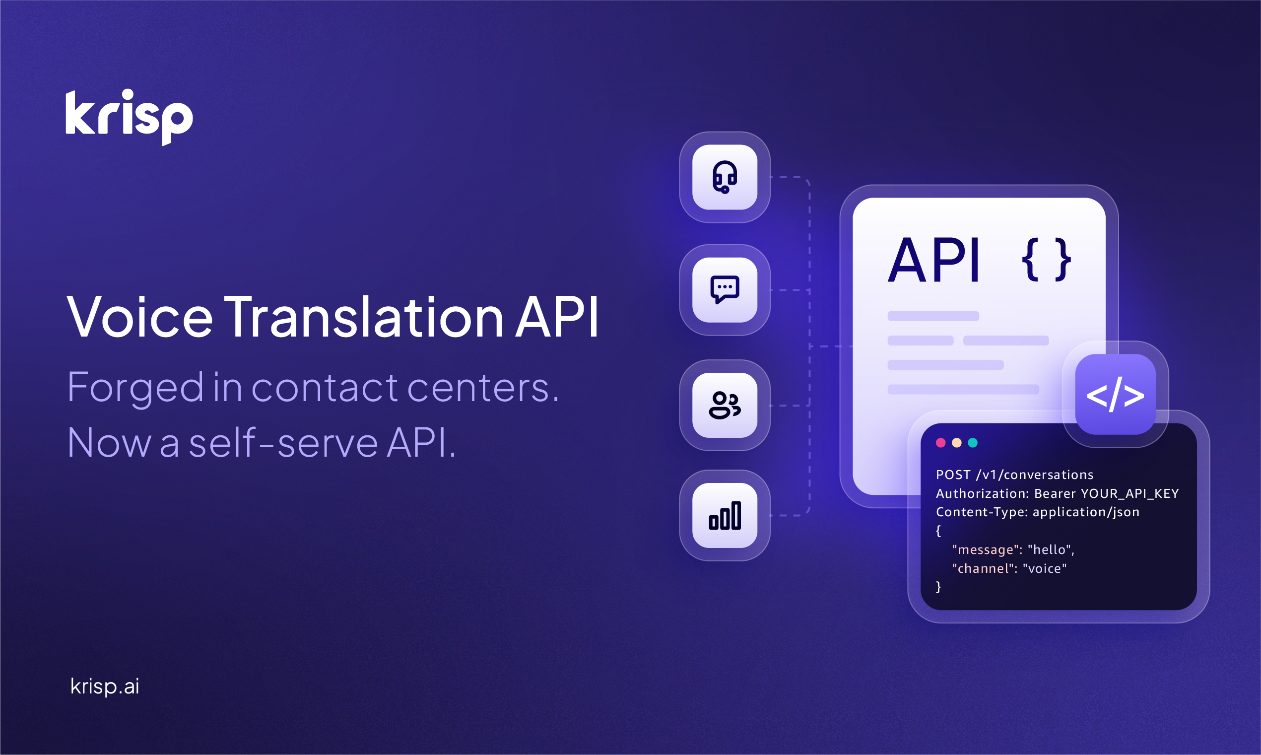 Krisp Voice Translation API