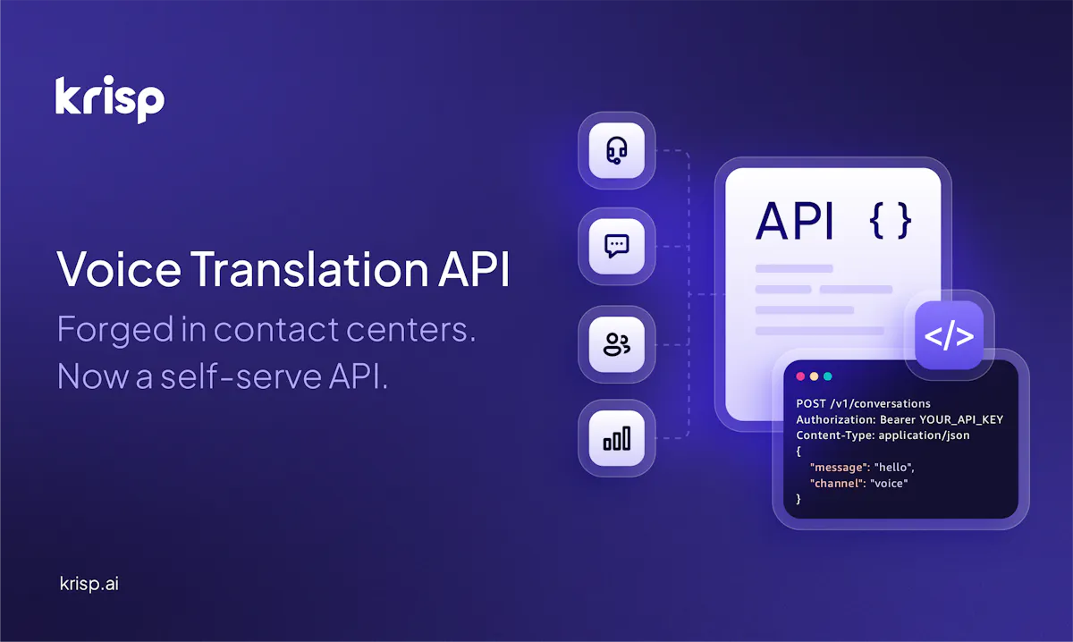 Krisp Voice Translation API