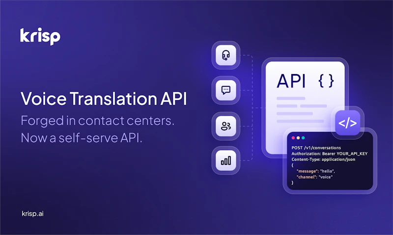 Krisp Voice Translation API screenshot 1