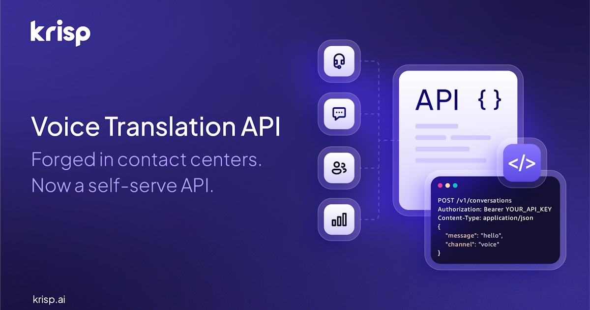 Krisp Voice Translation API