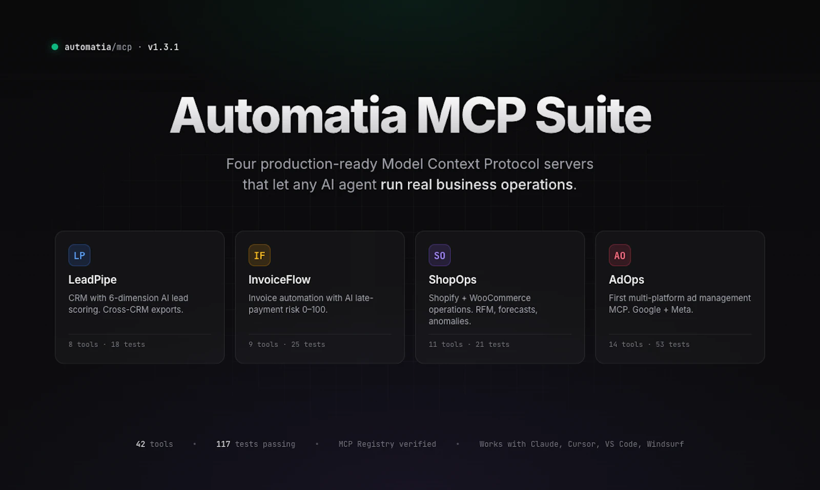 Automatia MCP Suite screenshot 1