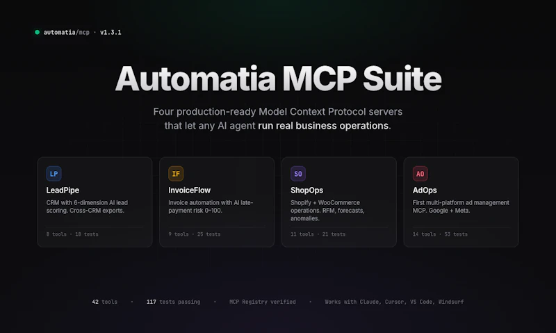 Automatia MCP Suite screenshot 1