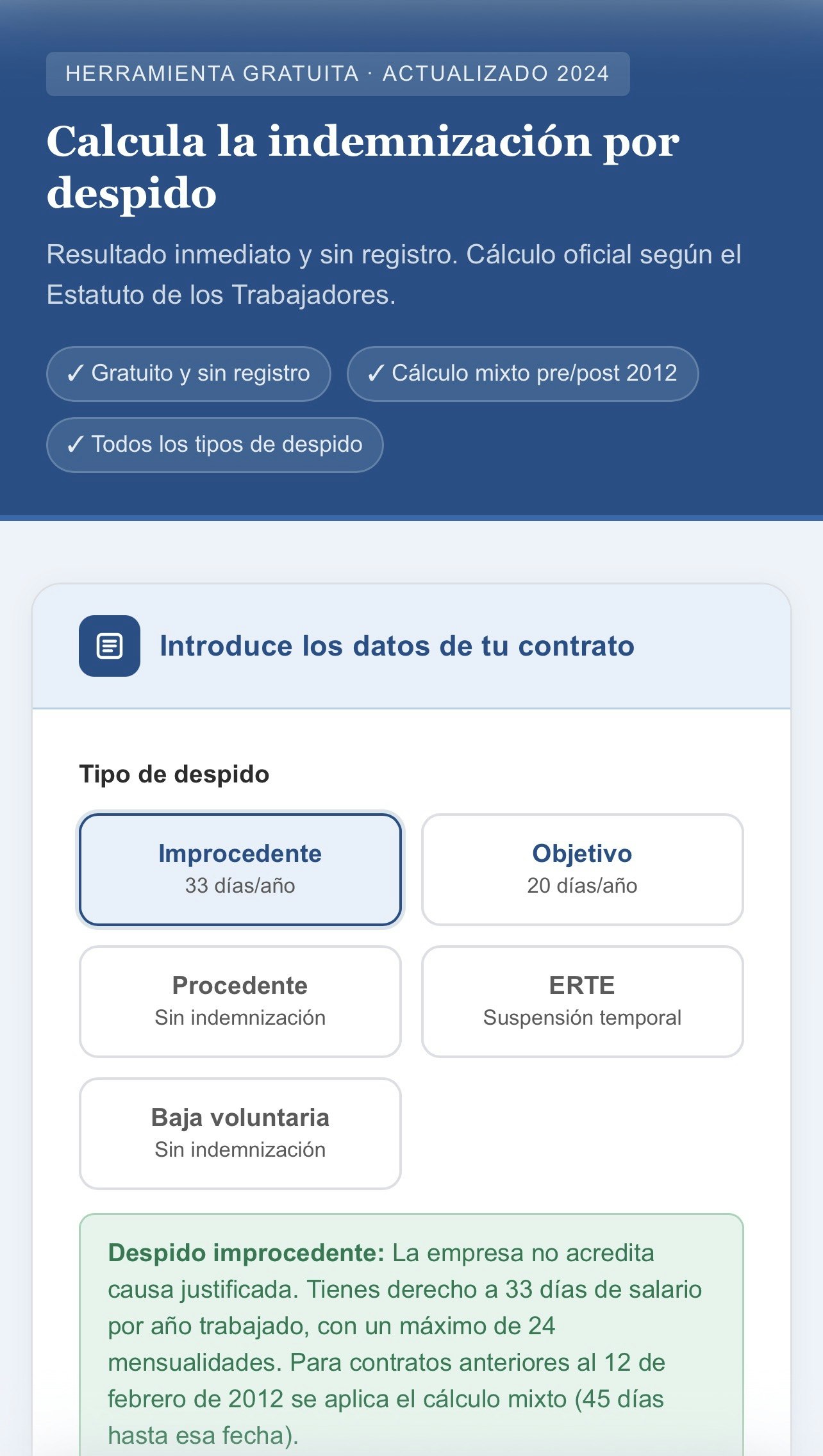 Calculaindemnizacion.es