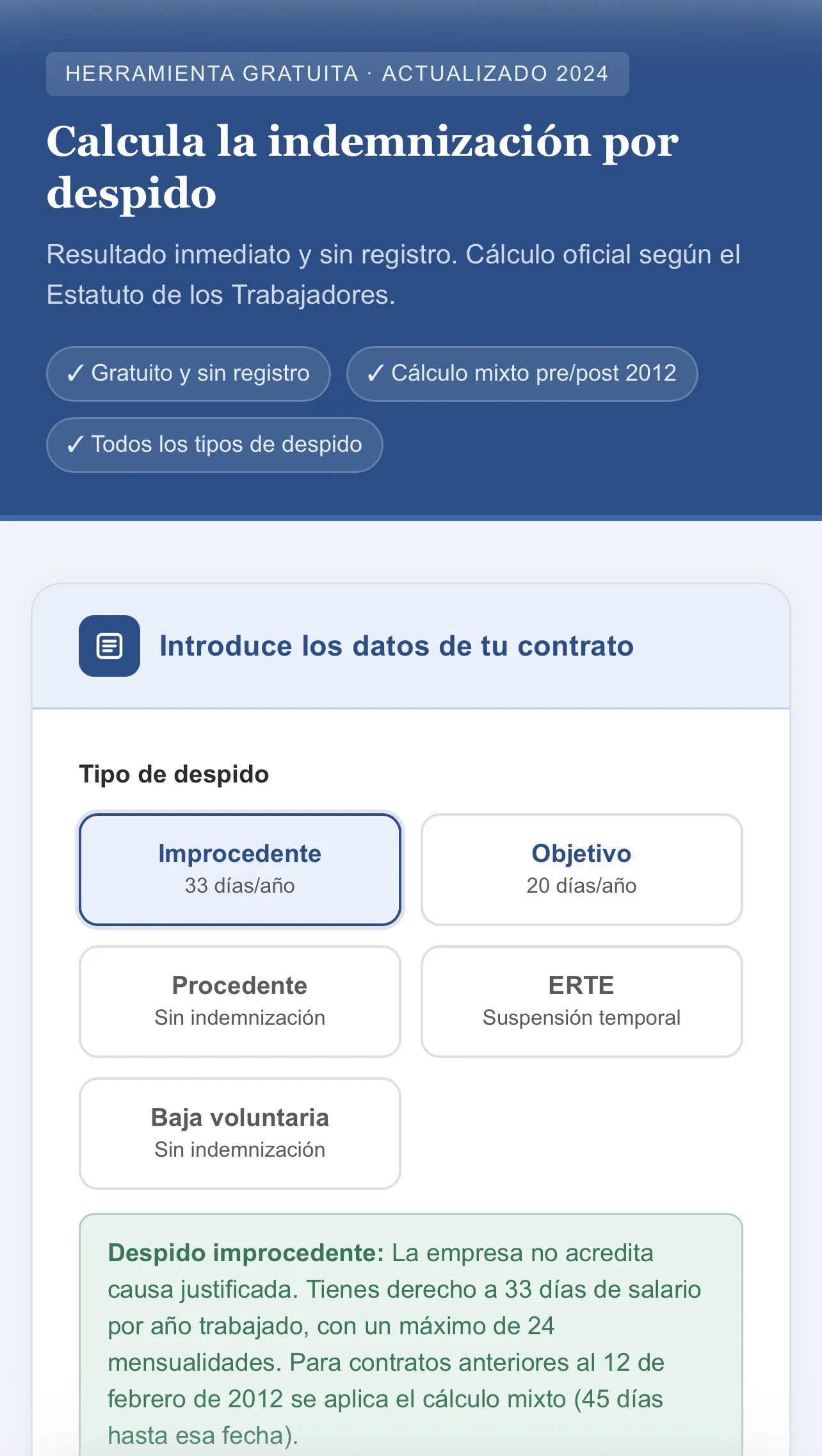 Calculaindemnizacion.es