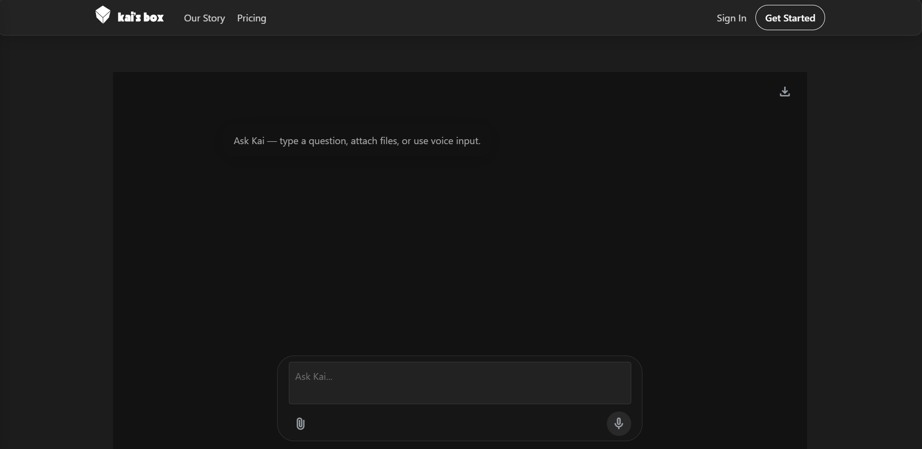 Kai's Box - Main product screenshot demonstrating key features and user interface