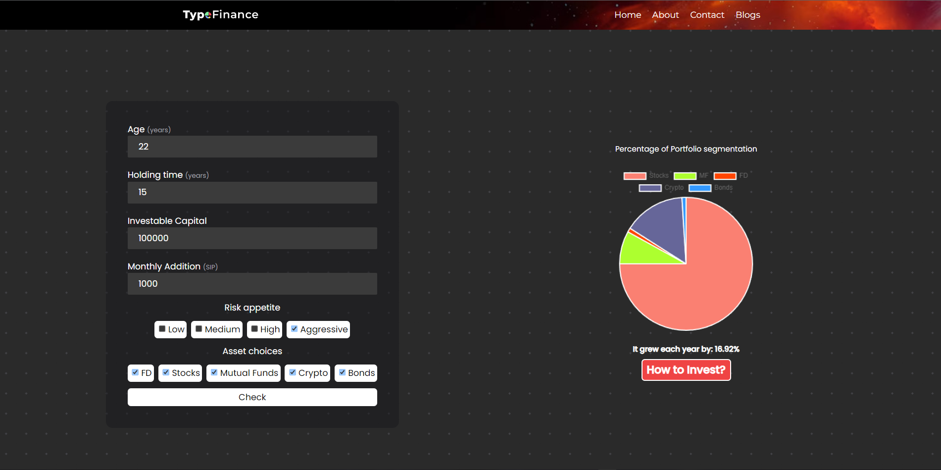 Asseteer - Find out an estimate calculation for a diversified portfolio media 2