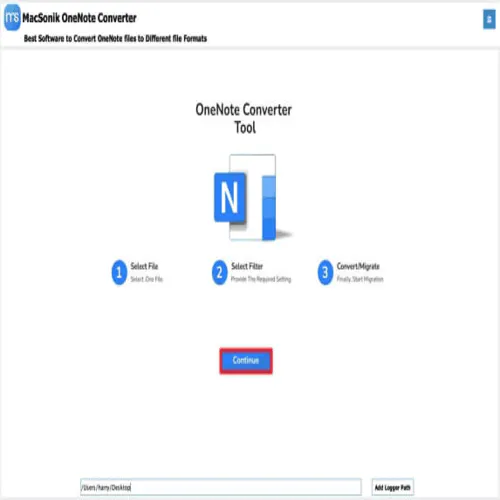 MacSonik OneNote Converter Tool product banner
