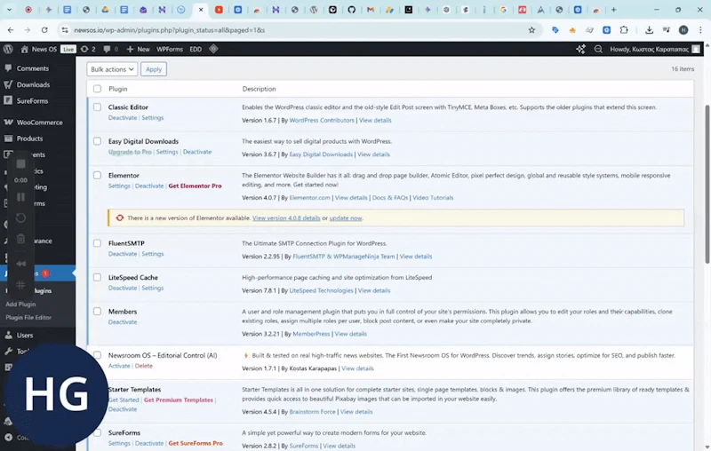 Newsroom OS AI screenshot 1 (video preview)