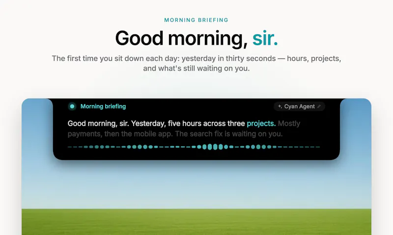Cyan Voice for Claude Code screenshot 3