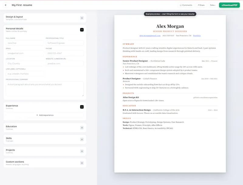 ResuMasters screenshot 1