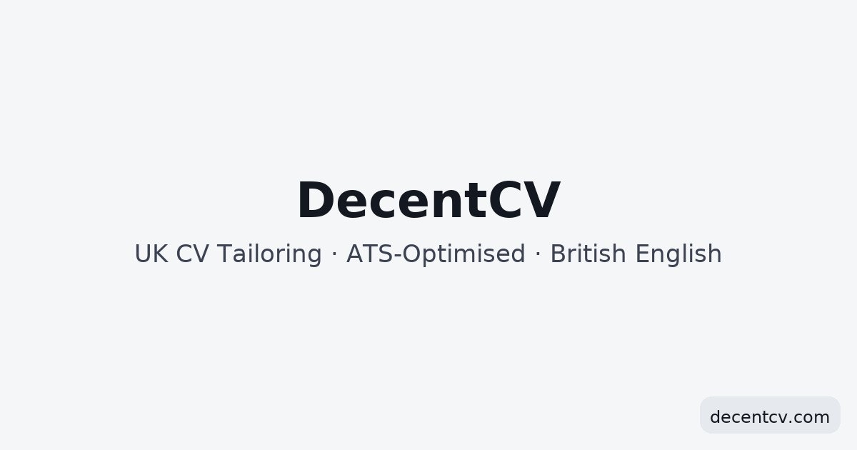 DecentCV - Main product screenshot demonstrating key features and user interface