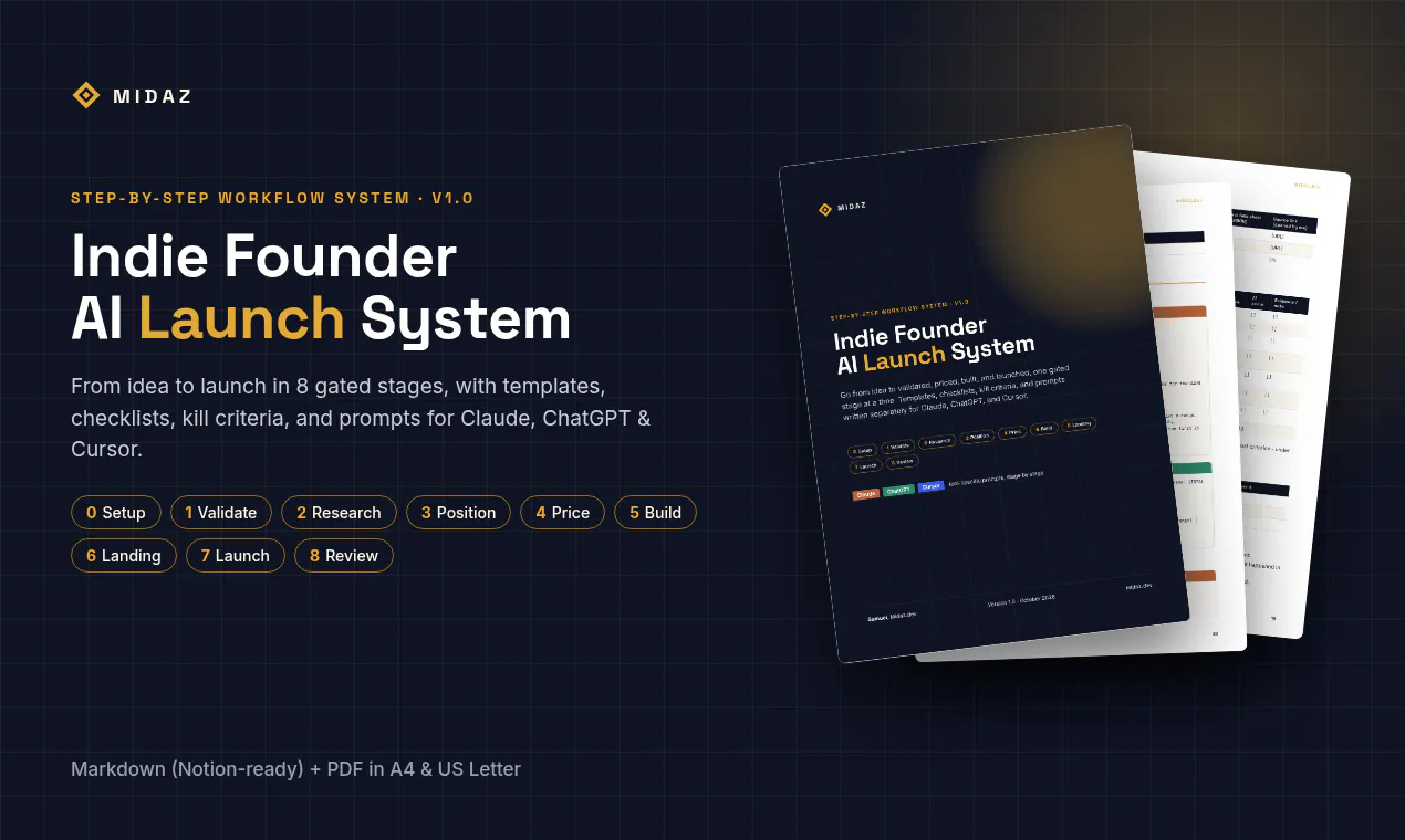 Indie Founder AI Launch System gallery image