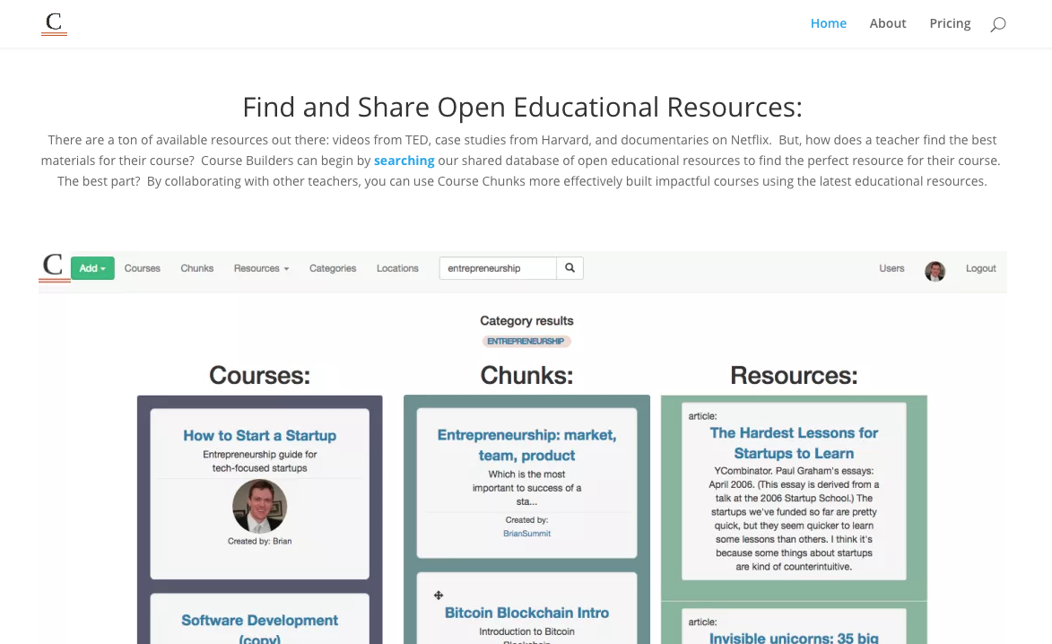 Course Chunks gallery image