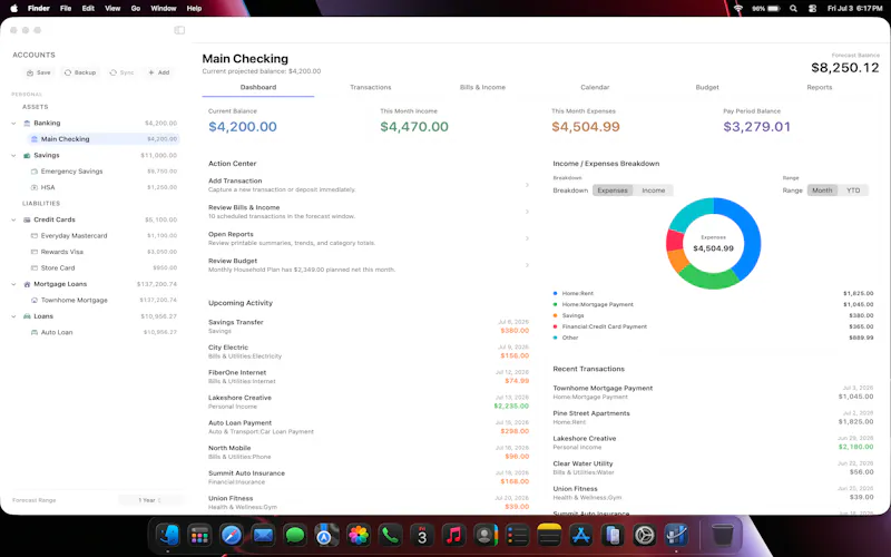 Finance Register screenshot 3