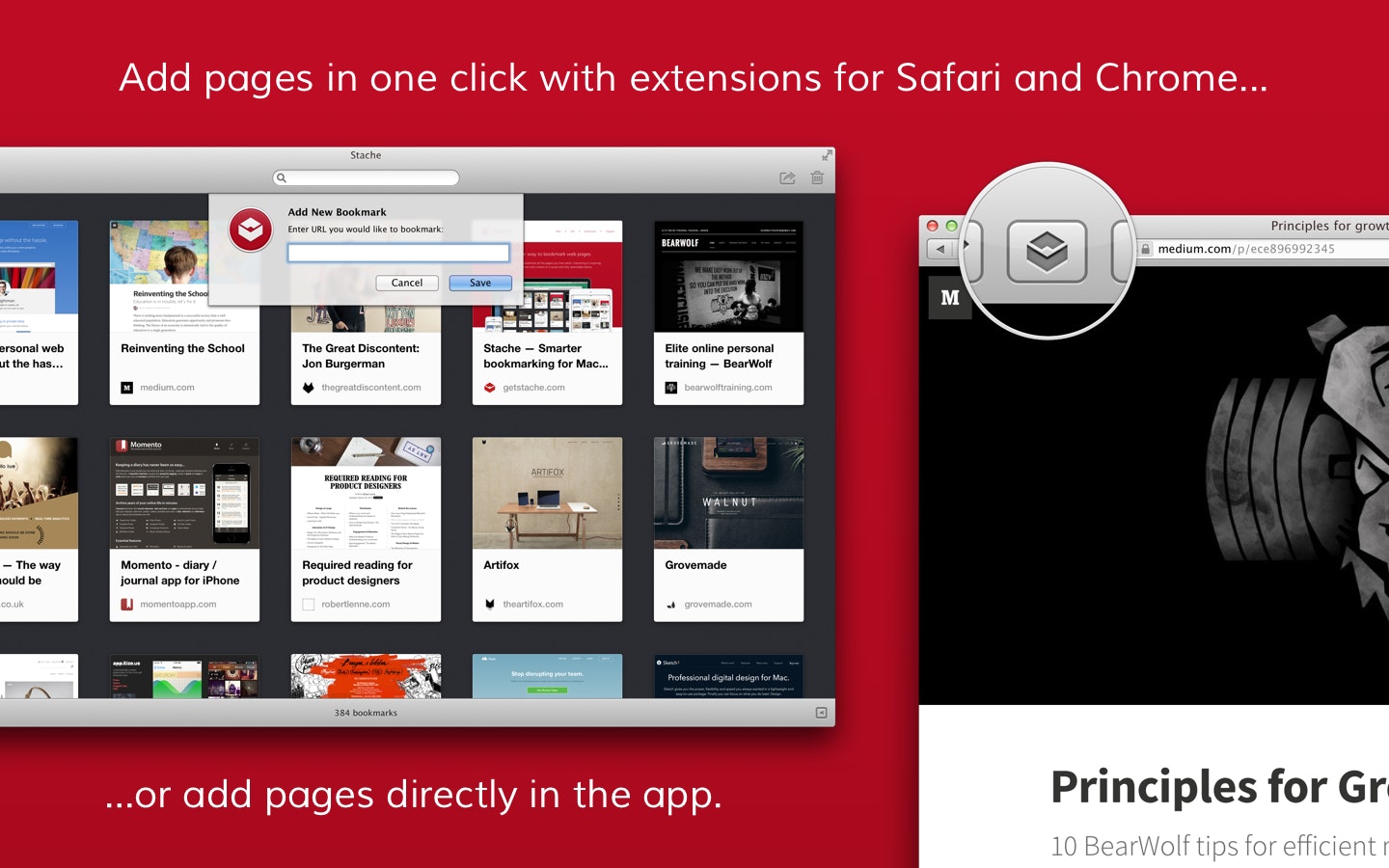 Stache gallery image