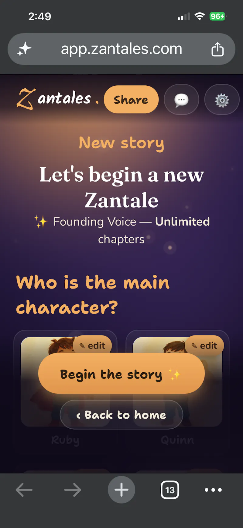 Zantales - your child in the Story screenshot 2