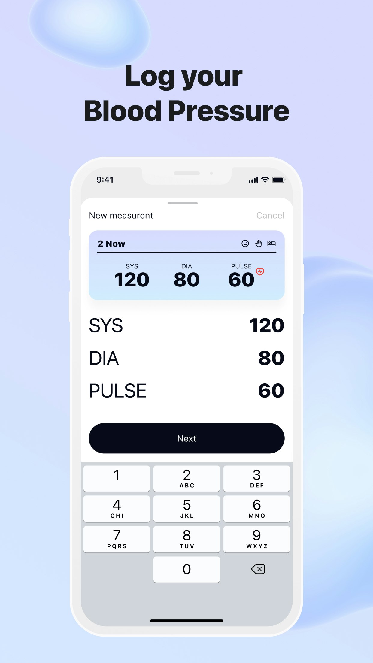 Media Tekanan Darah - Tracker - Tekanan darah, kesihatan, pengukuran, kardio, kesihatan pdf, iOS 5