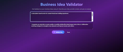 Go/NoGo- Business Idea Validator gallery image