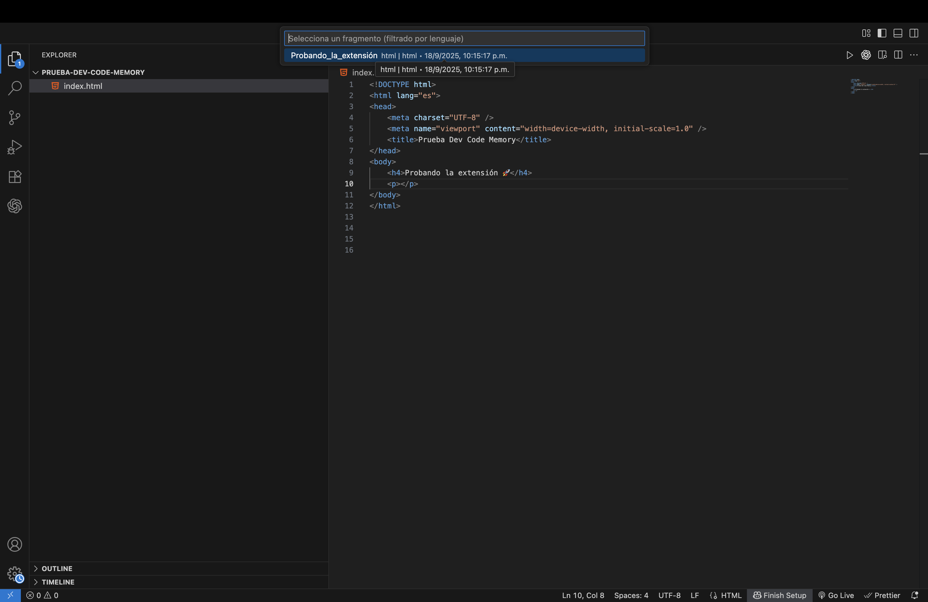 Média Mémoire de code de développement - "Organisez et réutilisez vos extraits dans VS Code 🚀" 3