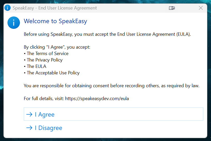 SpeakEasy gallery image