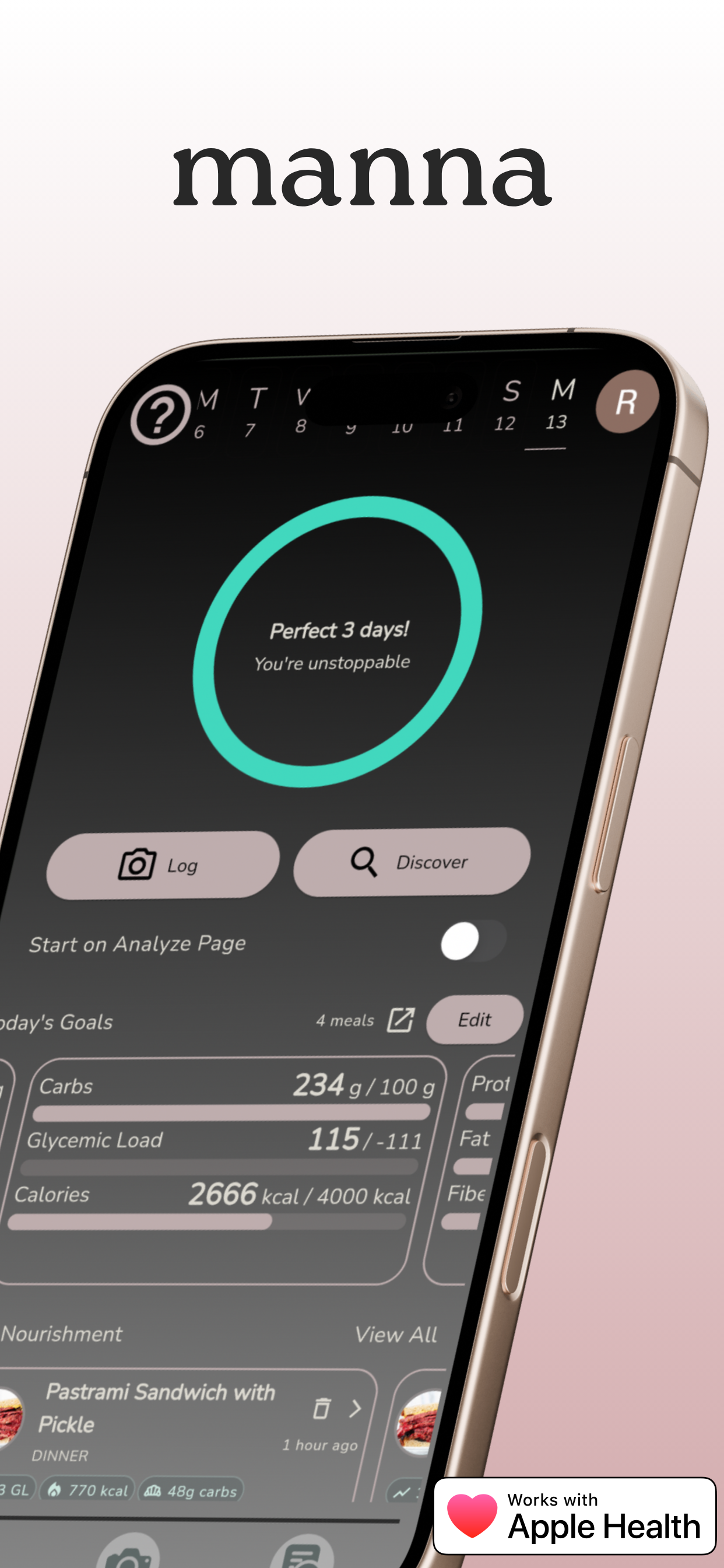 Manna Food & Glucose Tracker gallery image