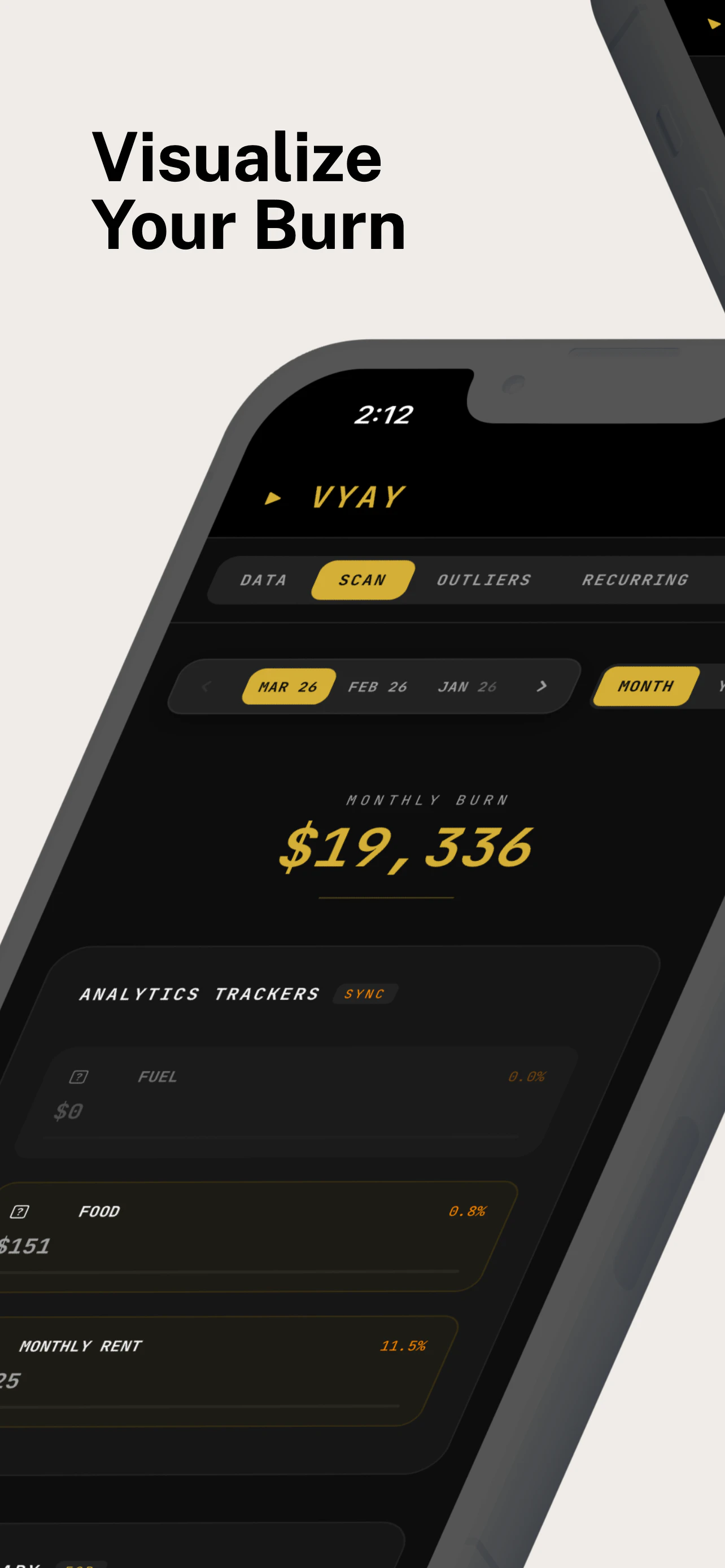Vyay - Expense Tracker + Analytics screenshot 1